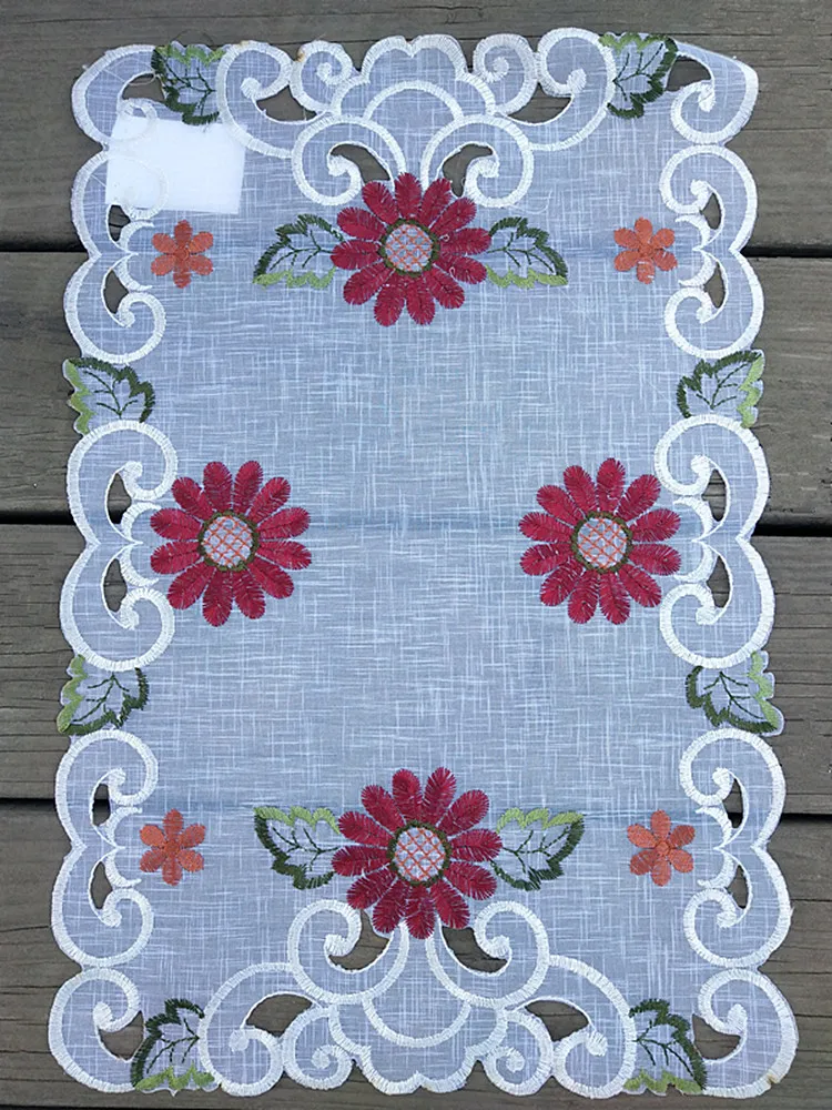 Новый белый коврик с вышивкой чашка кружка обеденная подставка для кухни