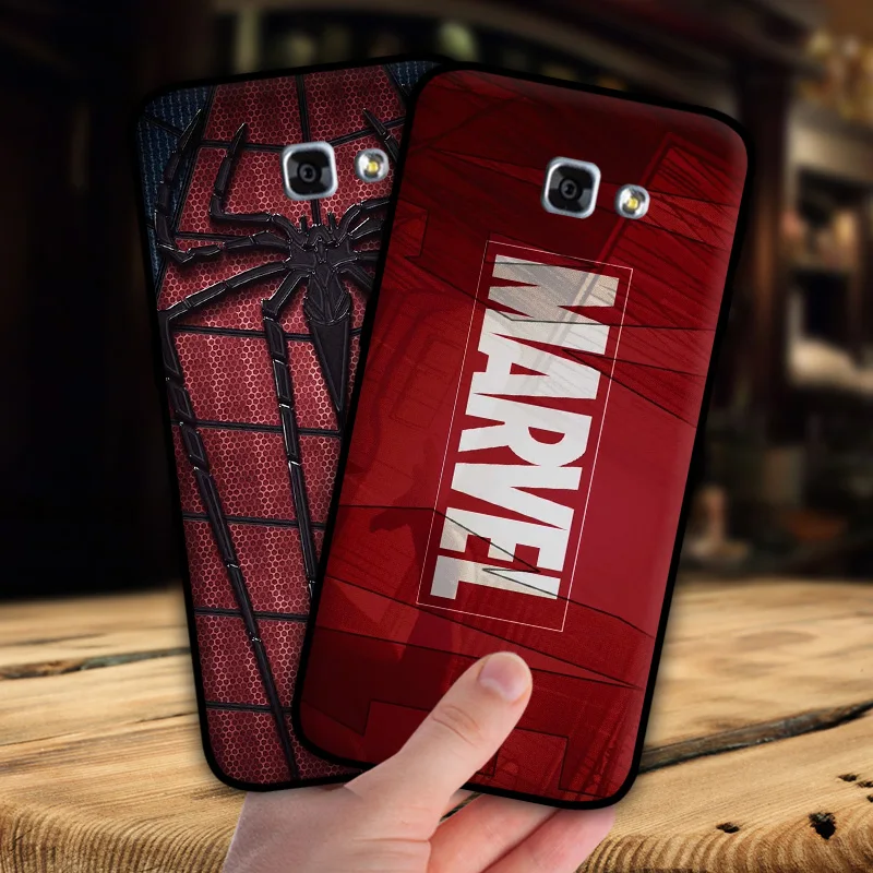 Mosirui для Samsung Galaxy A7 2017 a720f чехол Marvel hero Дэдпул Человек-паук Черная пантера Халк