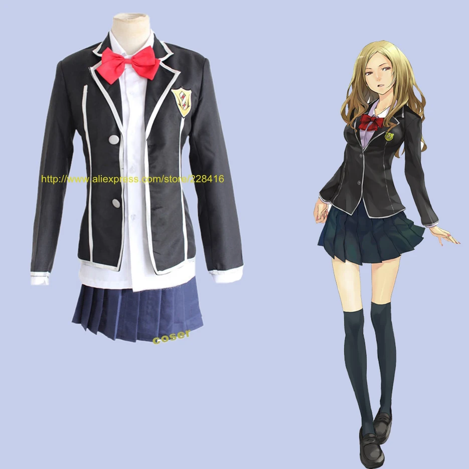 Надпись Guilty Crown GC Kuhouin Ариса Косплей Костюм для костюмированной вечеринки по