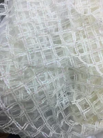 c010 5yards bag cream ivory big plaid glued glitter tulle mesh for evening dresssawingweddingany color avaible