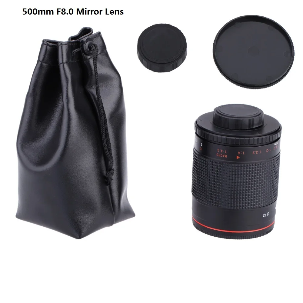Ручной 500 мм F/8,0 телефото зеркальные линзы с T2-AI переходное кольцо для Nikon D3000 D3100 D7000 D80 D90 D7100 D5100 DSLR Камера