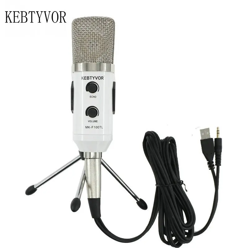 Mk f100tl синий USB 2,0 конденсаторный звук Запись аудио обработка проводной микрофон с подставкой для радио Braodcasting KTV караоке