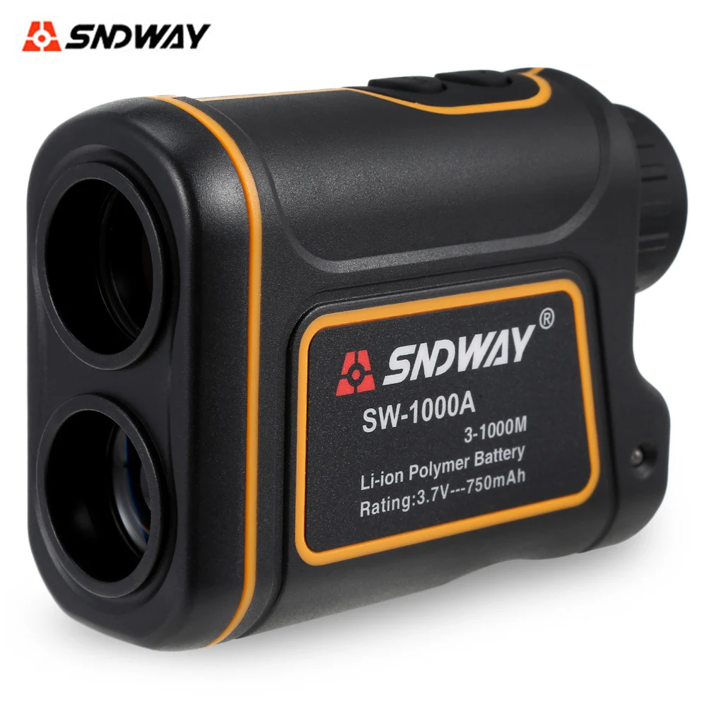 SNDWAY SW-600A Лазерные дальномеры телескоп Расстояние ручной монокулярный Измеритель дальномер 3-600 м инструмент для измерения - Цвет: Orange