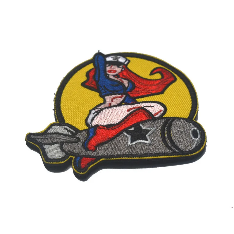 Мссб армии США PINUP девушка тактический боевой патч военный знак вышитая