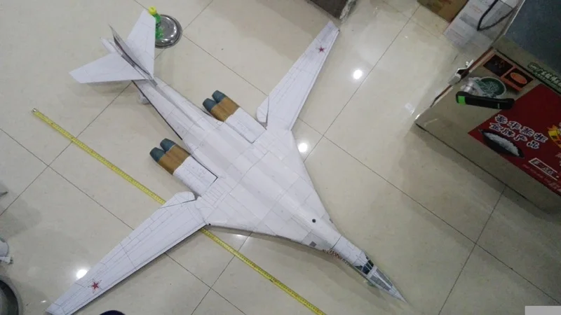 DIY Туполев Tu-160 блэкджек бомбардировщик Крафт Бумажная модель самолет 3D DIY обучающие игрушки ручной работы игра-головоломка для взрослых