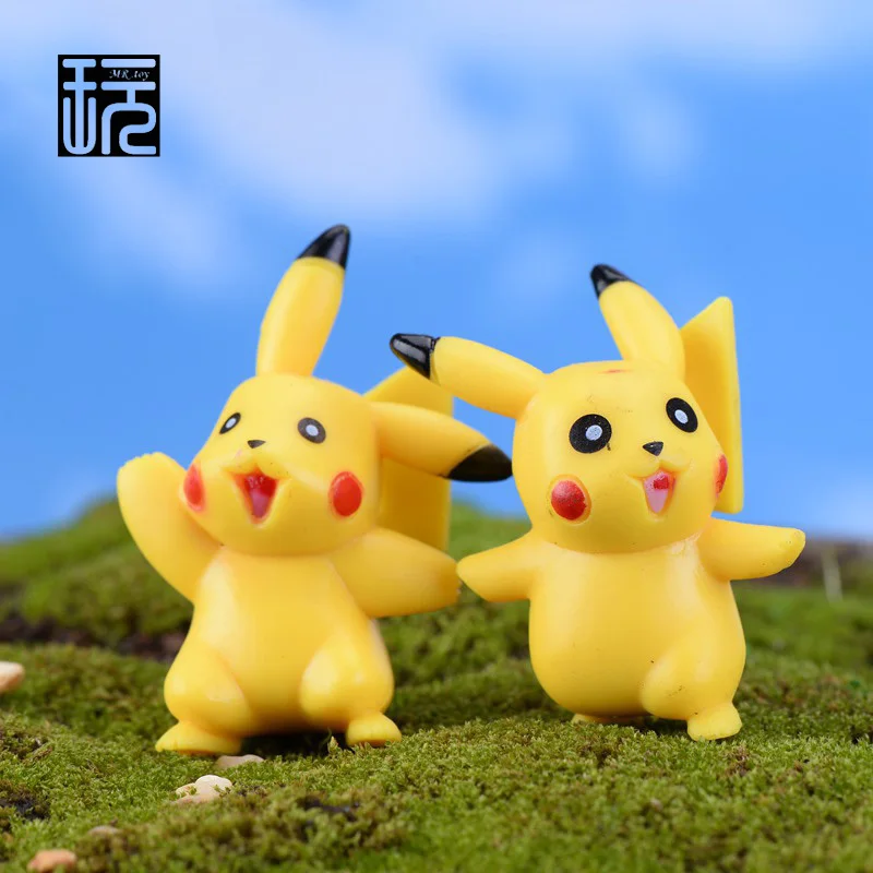 3 шт./партия мультяшная Пикачу и Покемон экшн игрушка сказочный сад Миниатюрные