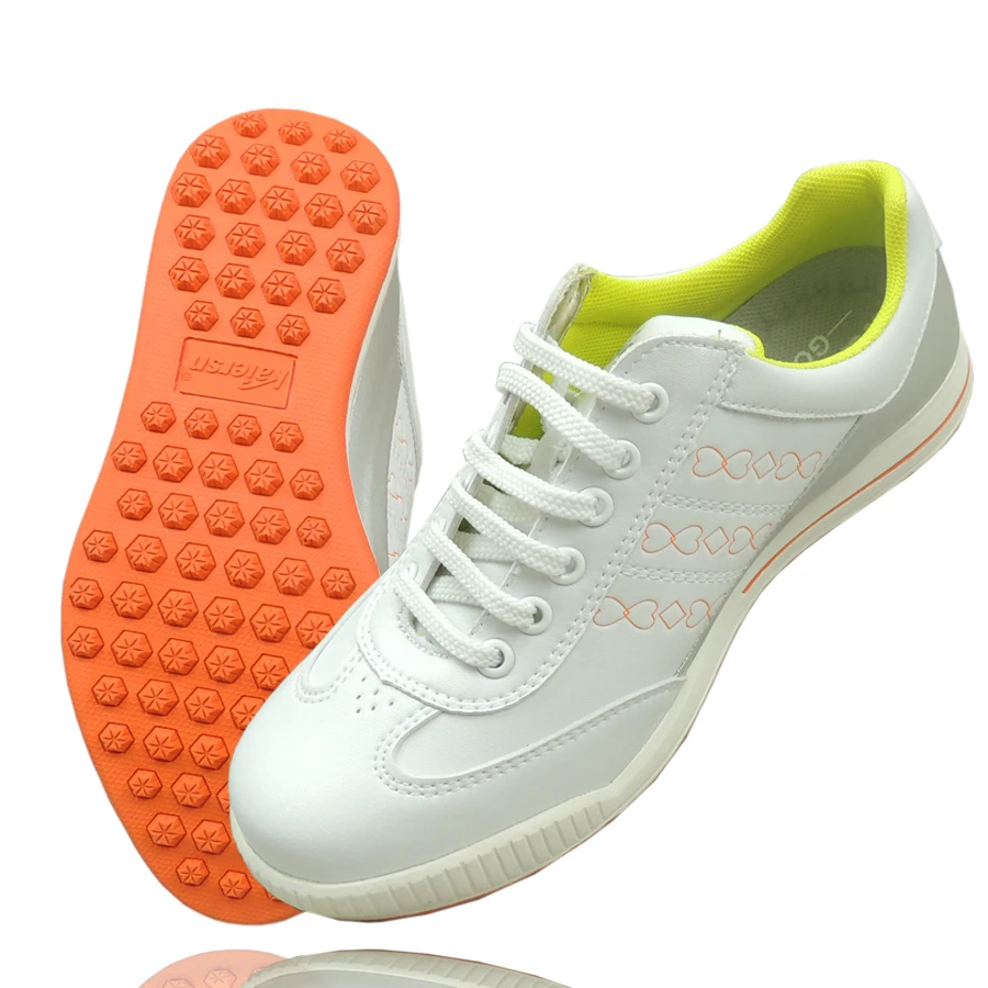 Женские кожаные туфли для гольфа нескользящая спортивная обувь