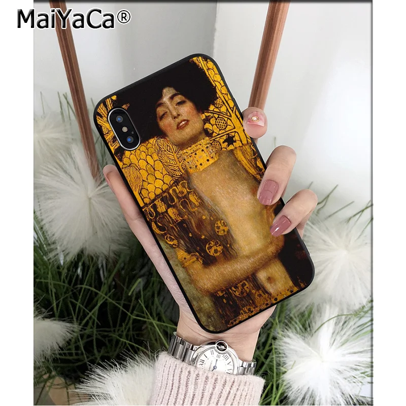 MaiYaCa Gustav Климт художественный Силиконовый ТПУ мягкий черный чехол для телефона