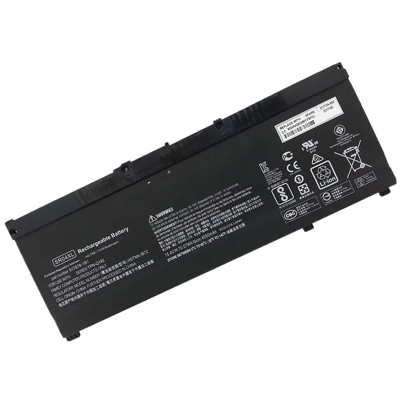 7xinbox 15 4 V 70.07Wh 4550mAh оригинальный SR04XL Аккумулятор для ноутбука HP 15-CE015DX 917678-1B1 917724-855