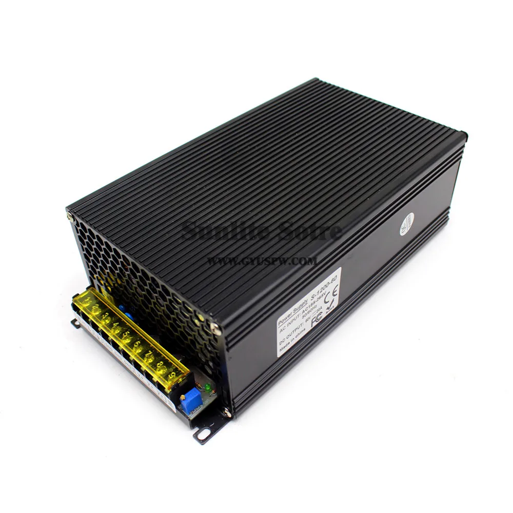 Переменная 1200 Вт 20a 60v DC Питание блок Трансформатор 110V 220V AC DC60V драйвер Источники питания для фрезерный станок с чпу шаговый двигатель подвесной светильник