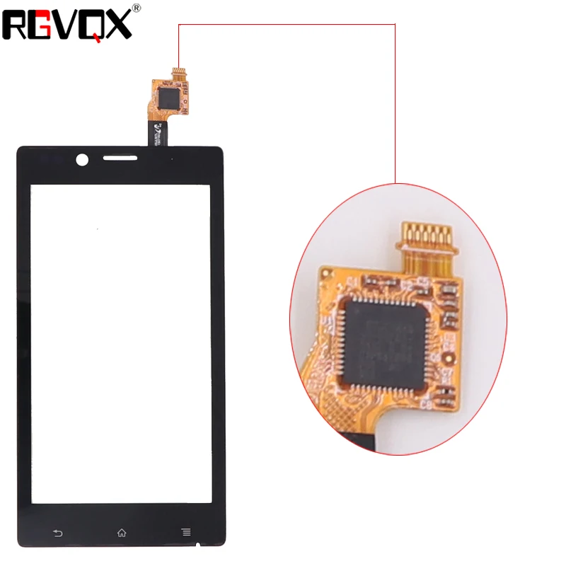 4 0 "Новая передняя панель для Sony Xperia J ST26i ST26 сенсорный экран дигитайзер внешнее