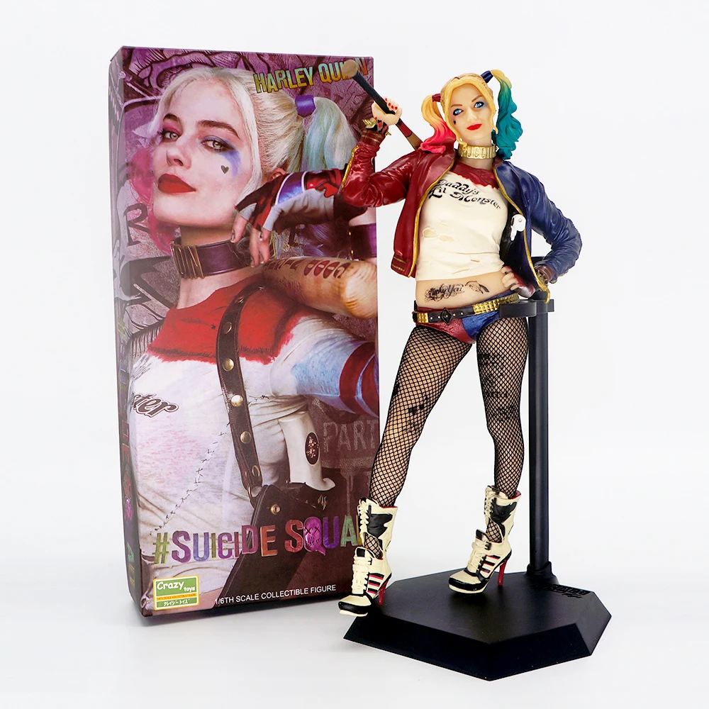 1:6 Сумасшедшие игрушки DC комикс отряд самоубийц Харли Куинн 12 дюймов ПВХ фигурка
