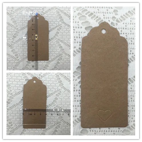 100 шт./лот аксессуары для вечеринок сделай сам карточка из крафт бумаги визитница