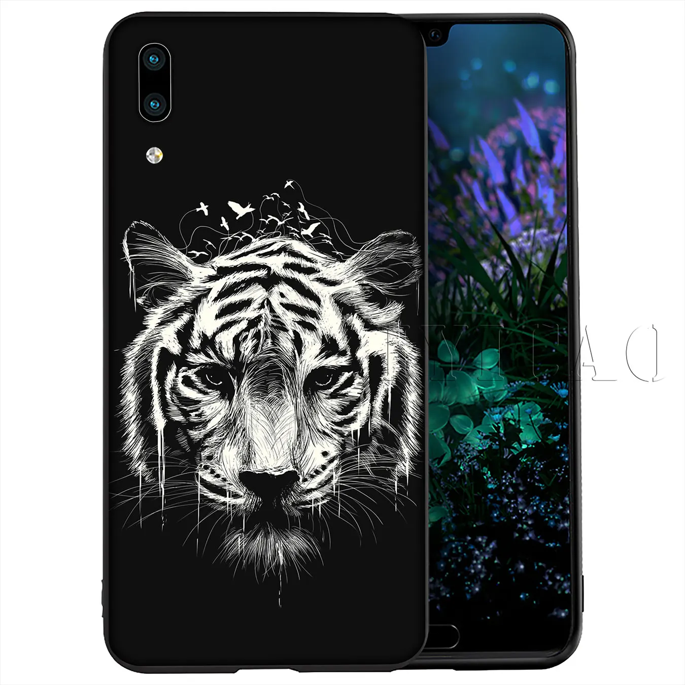 Мягкий силиконовый чехол для телефона IYICAO Tiger The Lion King Huawei Y9 Y7 Y6 Prime 2019 Honor 20 8C 8X 8 9 9X 10
