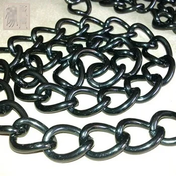 

10M/lot 4.2MM Metal Chains Gunmetal Black Plated Link Chain Jewelry Accessories Findings