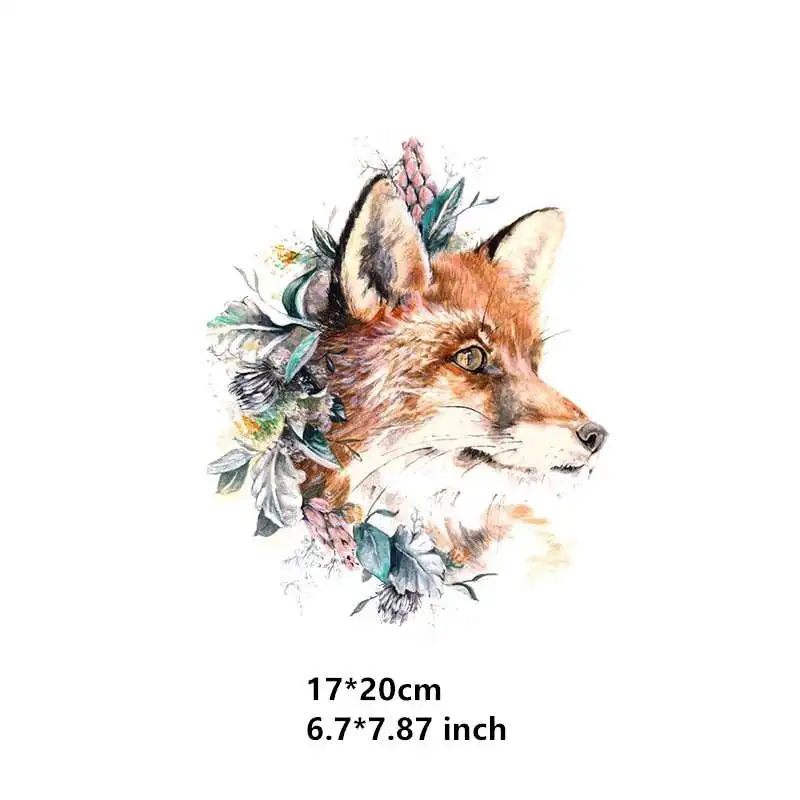 Melancholy Wolf Iron on Heat Transfer печать пластыри моющиеся для футболки Одежда DIY стикер s аппликации