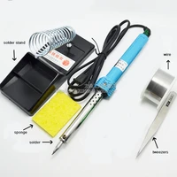 free shipping 40 watts electric soldering iron solder tool kits 5 parts package quality soldering physics tools