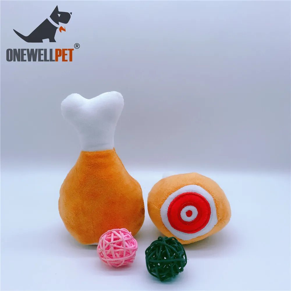 

Pet Toys Chicken Leg Plush Fluffy Dog Squeak Toys Dog Training Supplies For Chihuahua Yorkshire Mini Size Dog Puppy Cat Toys