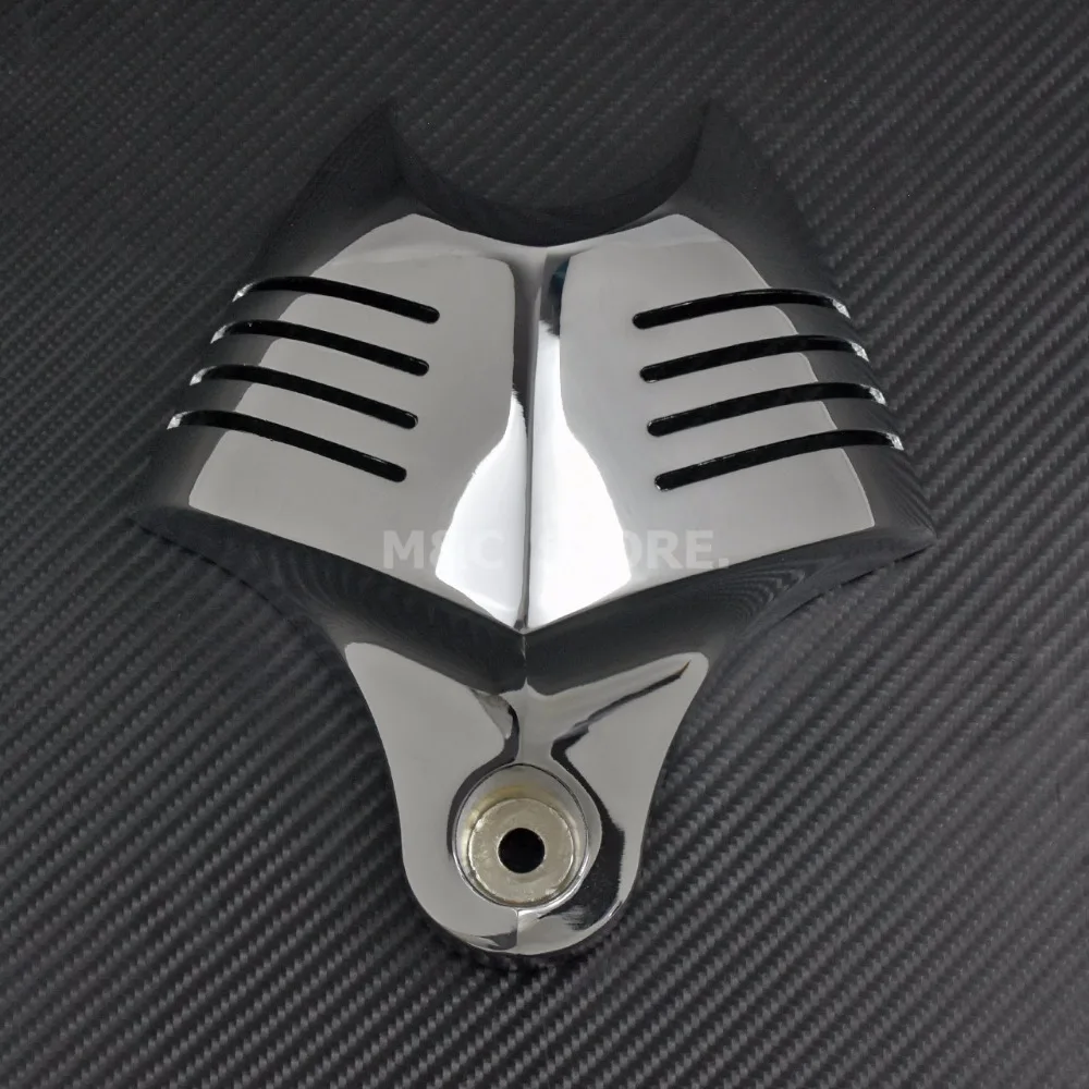 Мотоцикл V-shield Рог Крышка черный/Хром Алюминий для Harley Dyna Street Bob FXDB Fat Bob Big Twin Electra 1992-2012