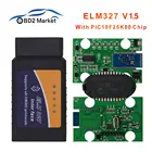ELM327 V1.5 автомобиля инструменту диагностики с PIC18F25K80 Bluetooth код читателя J1850 OBD2 инструменту диагностики лучше, чем elm 327 V2.1