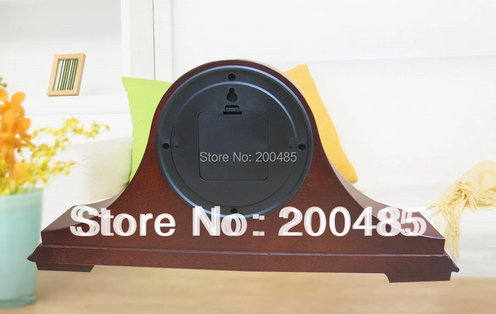 Napoleon hat wooden antique mantle table clock with westminster chime desk | Дом и сад