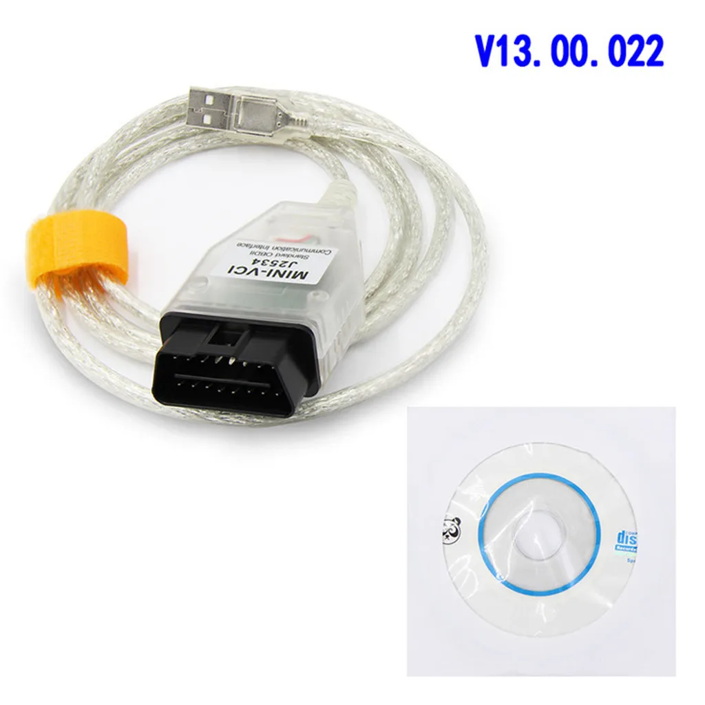 Диагностический кабель Arival Mini VCI J2534 16Pin OBD2 для Toyota Lexus Scion TIS Techstream Прямая поставка