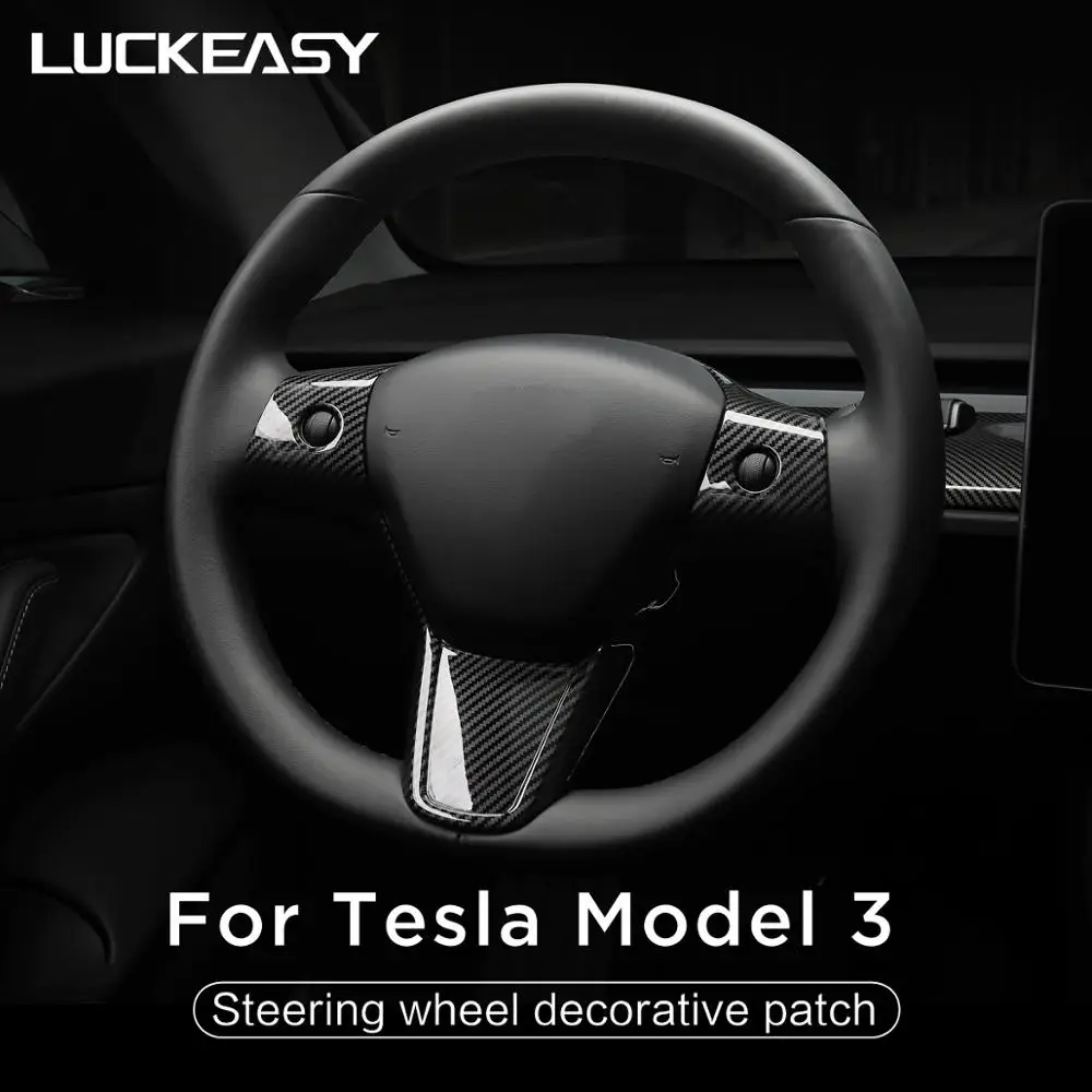 Автомобильные аксессуары LUCKEASY интерьер для Tesla Model 3 2017 2021 АБС пластик полностью