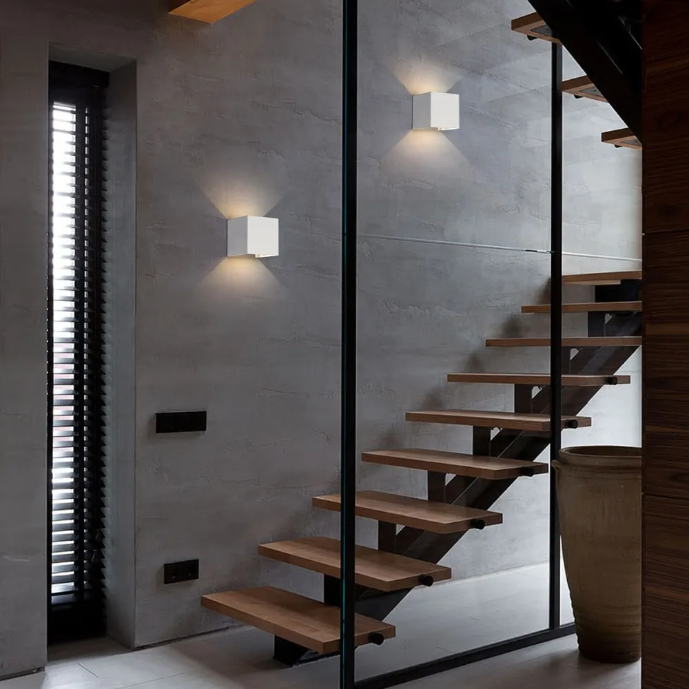 Современный светодиодный настенный уличный светильник с регулируемым углом