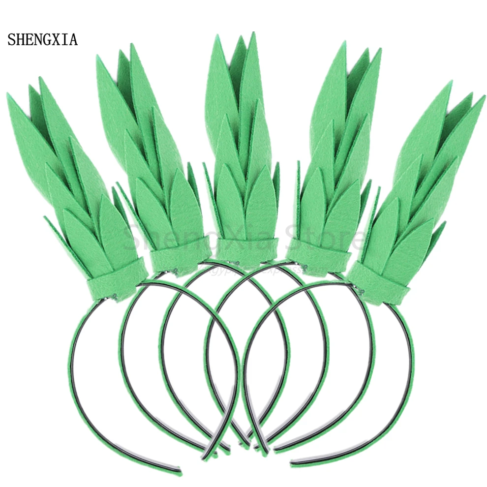 New holiday party headband headdress Halloween Irish St. Patrick Day green pineapple adult child |