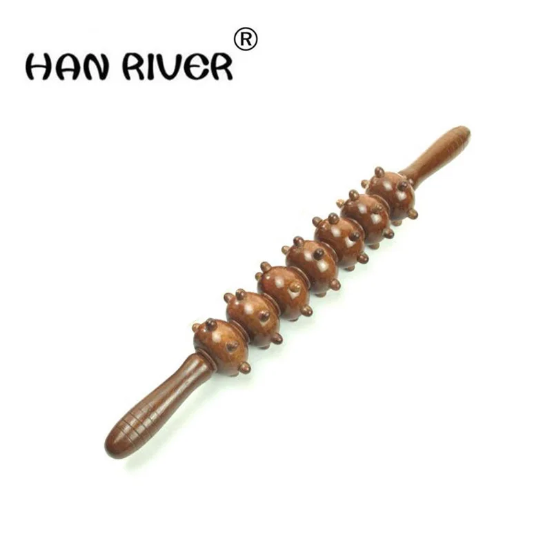 

Акупунктурная многофункциональная Массажная палка HANRIVERPinball, деревянная акупунктурная точка для тела, массажный ролик «