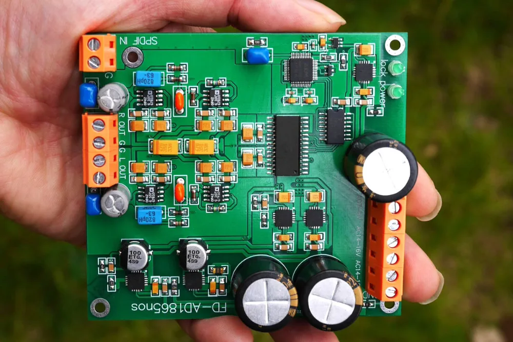AD1865 декодер плата r2r декодирование nos режим ak4118 поддержка DAC 24bit 192K PCM1704 для