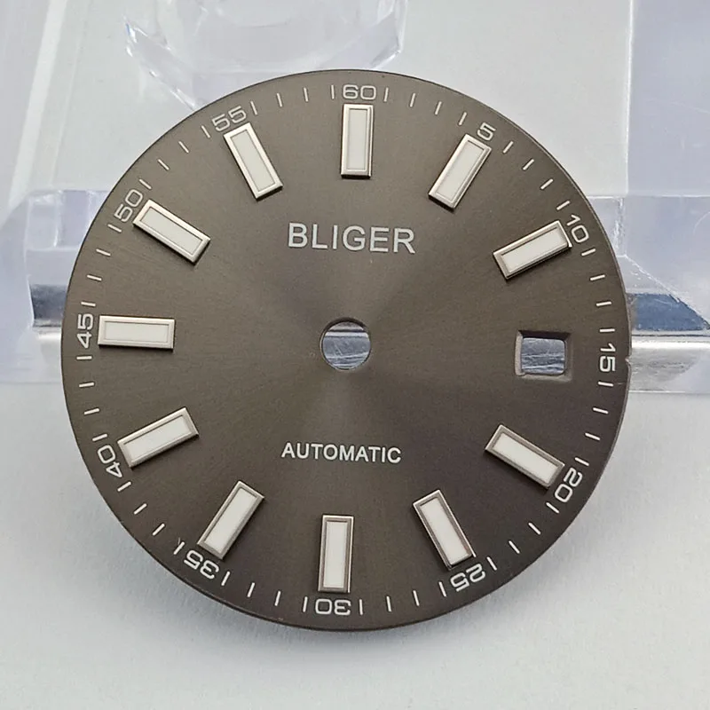 Циферблат для часов Bliger 29 мм подходит ETA 2824/2836 Mingzhu 2813/3804 Miyota 8215 механизм P871 |