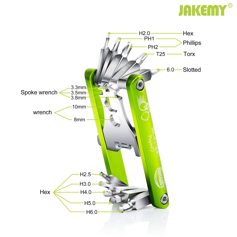 Набор инструментов JAKEMY для горного велосипеда многофункциональный ремонтный