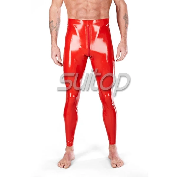 Suitop latex tight trousers for man