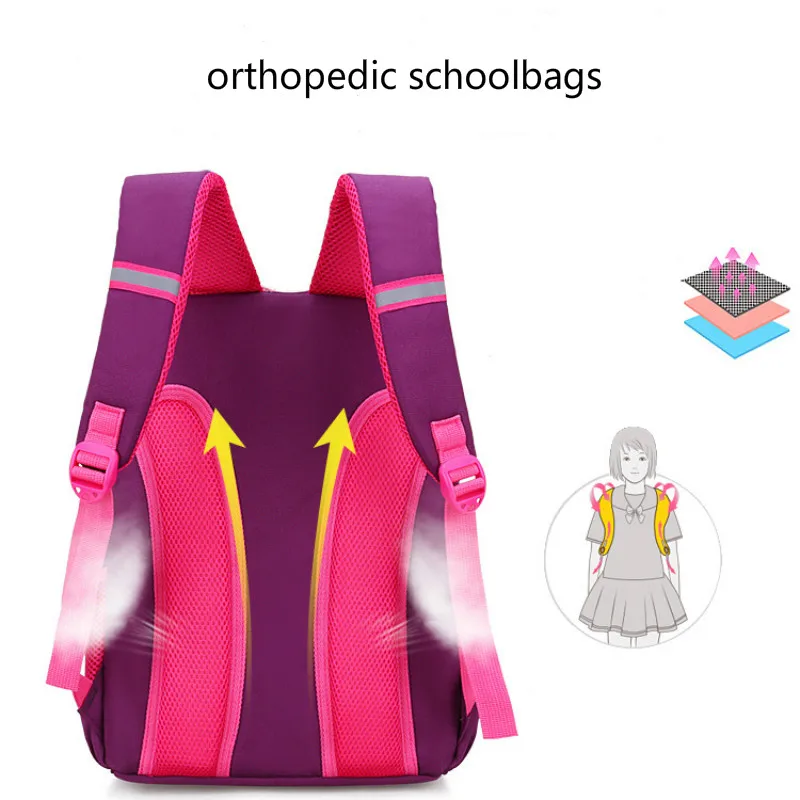 2019 детские школьные рюкзаки для девочек принцесса Книга сумка водонепроницаемый