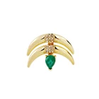 Женские зеленые серьги-гвоздики, модный дизайн 2017