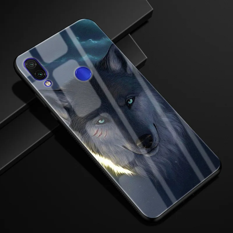 Для Xiaomi Redmi Note 7 чехол Модный Жесткий PC стекло задняя крышка для Xiaomi Redmi Note 7 Pro силиконовая рамка Fundas Redmi Note7 Capa