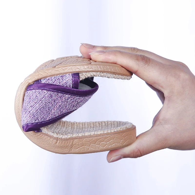 2021 Summer Flats Shoes Woman Casual Sneakers Flat Home Slippers Beach Linen Sandals Flip Flops intersect Women Indoor Slipper | Обувь