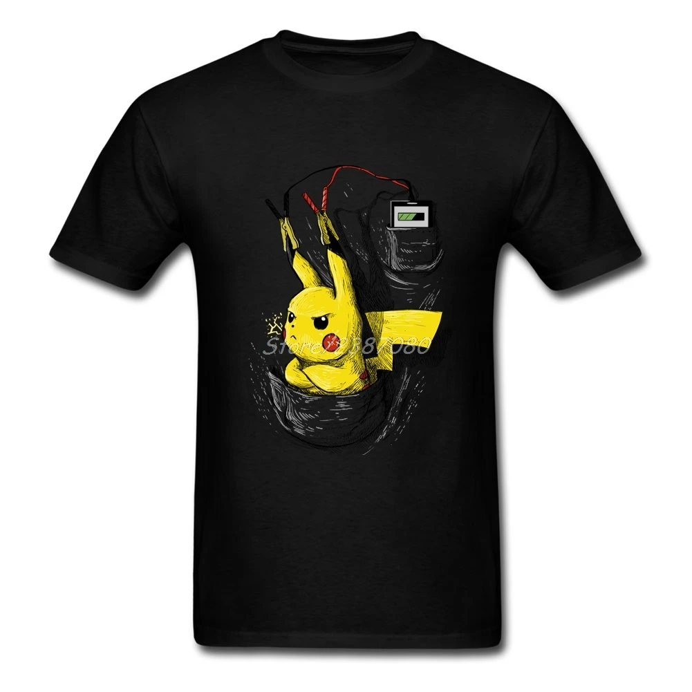 Новинка 2019 футболка Pokemon pp Мужская из хлопка XXXL футболки с коротким рукавом |