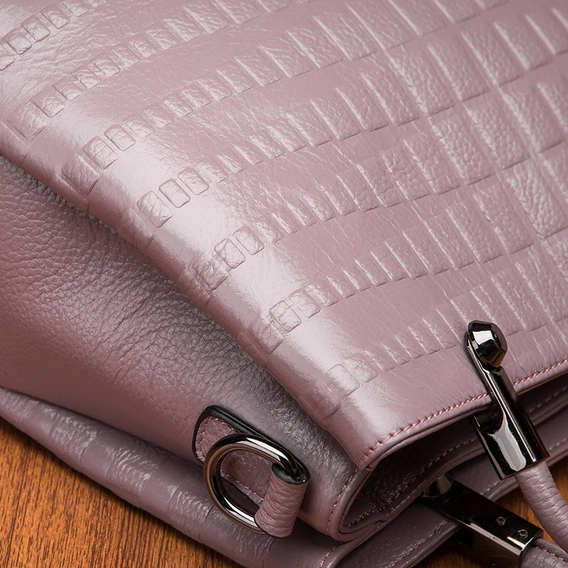 Женская сумка мессенджер из натуральной кожи в клетку|ladies messenger bag|shoulder bagsmessenger bag |