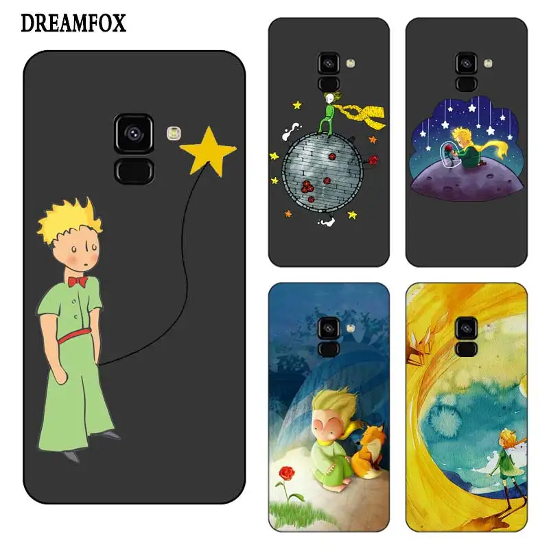 N435 The Little Prince Black Silicone Case Cover For Samsung Galaxy J2 J3 J4 J5 J6 J7 J8 Pro Plus Prime 2018 2017 |
