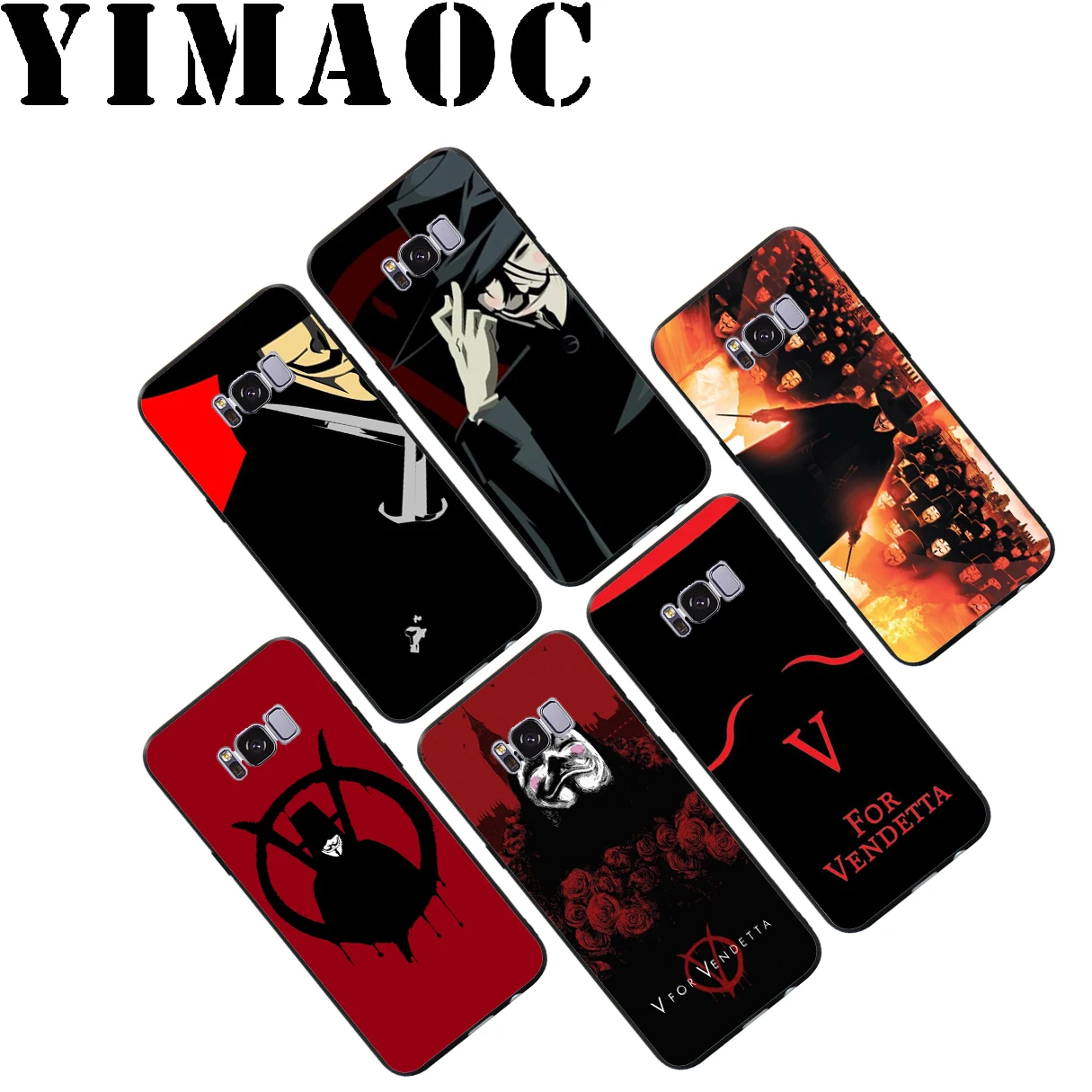 YIMAOC V для Vendetta мягкий чехол Samsung Galaxy S10 S10e S9 S8 A6 Plus S7 S6 Edge A7 A5 A3 J6 Note 9 8 |