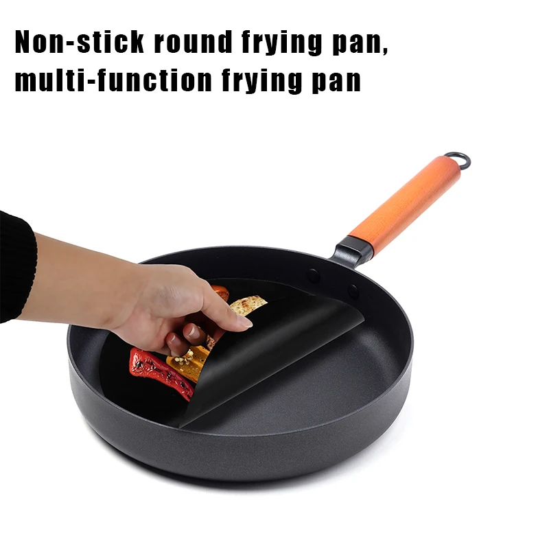 Diameter 24cm Non-stick Mat Pan Heat Resistant Frying Liner Sheet Cooking Pad Reuseable Kitchen BBQ Baking Mats | Дом и сад