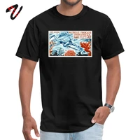 adult men t shirt summer black tshirt french polynesia spearfishing postage stamp t shirt novelty 100 cotton tops graphic tees