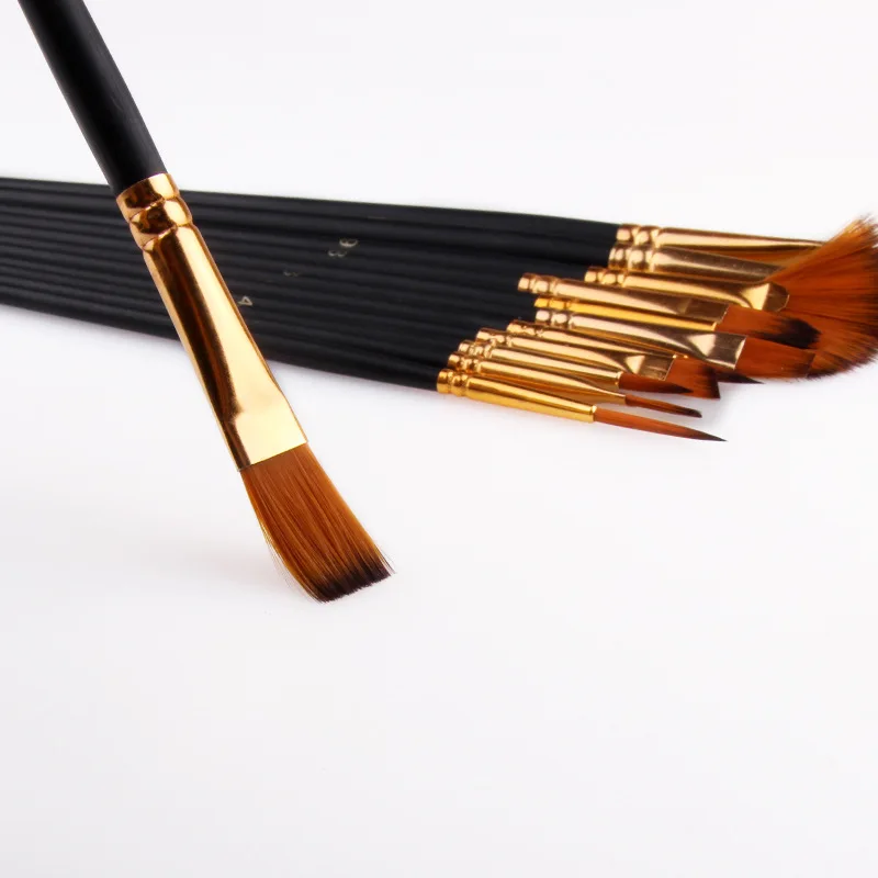 13 шт. палитра нейлоновых волос набор деревянных кистей для рисования