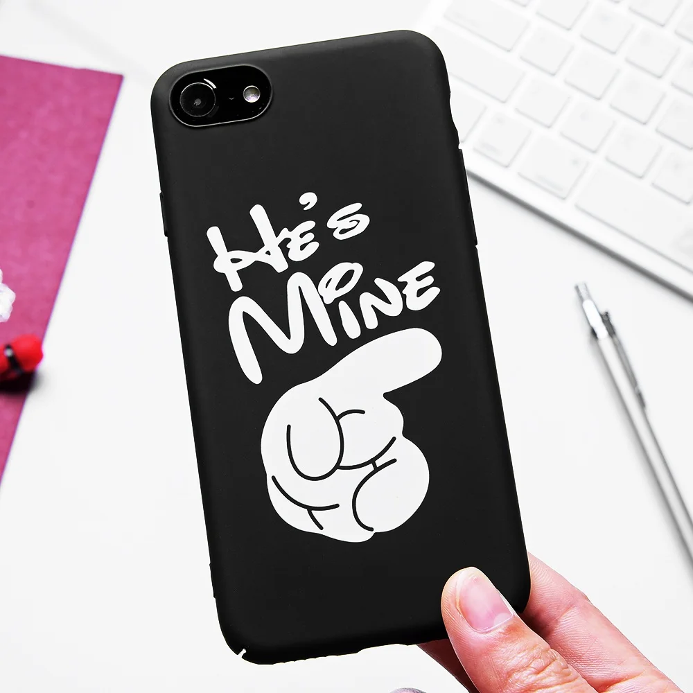 Чехол TOMKAS Finger Lovers для iPhone 7 8 Plus милый модный чехол с рисунком из мультфильма