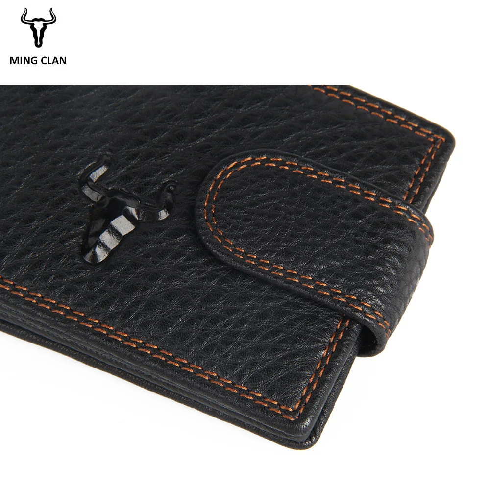 Mingclan Genuine Leather Unisex Card Holder Wallets High Quality Female Credit Card Bag Women Pillow Organizer Purse Case Box