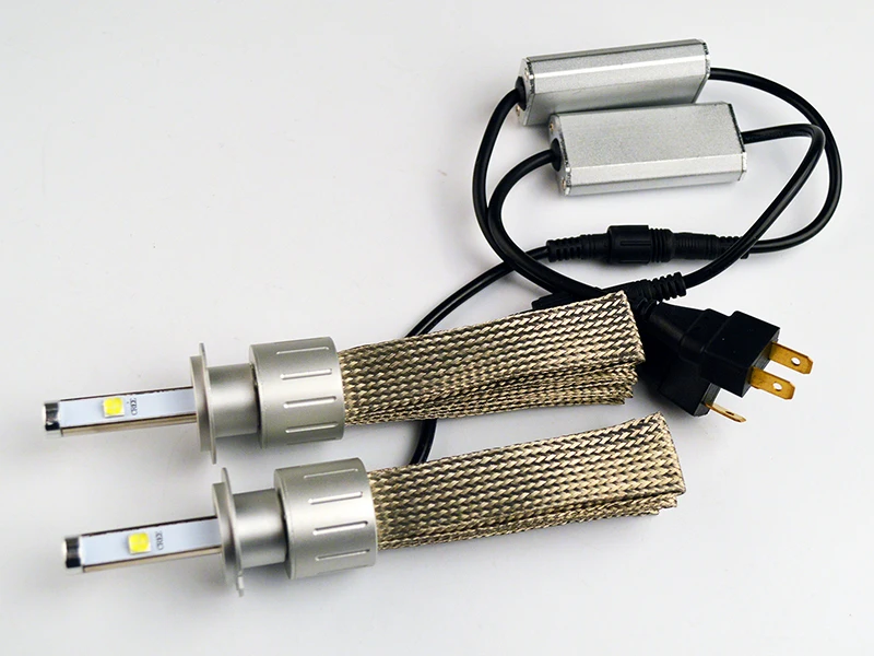 Hipppcron 2*40 Вт 80 Вт H1 H4 H7 H8 H9 H11 9005 9006 светодиодный фонарь XHP50 9600LM 12 V-24 V комплект все в одном 6000K белые Автомобильные фары(1 комплект
