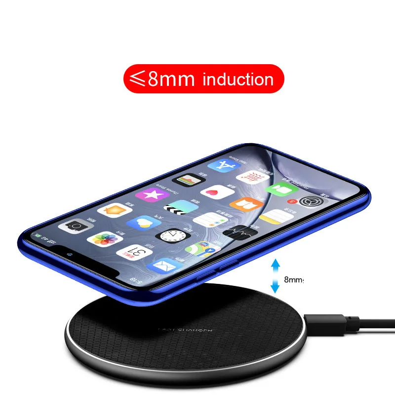 Qi Беспроводное зарядное устройство 10 Вт быстрое для samsung s10 s9 NOTE 9 xiaomi mi9 huawei mate 20RS