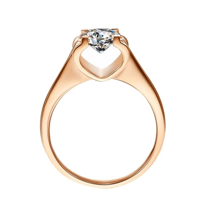 Rose Gold PANSYSEN кольцо женское серебро 925 свадебные Обручение кольца пробы Серебряные ювелирные изделия Аутентичные палец кольцо циркон вечерние перстень подарки - Цвет камня: Rose Gold